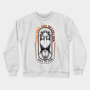 evolution themed graphic design by ironpalette Crewneck Sweatshirt